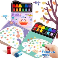 [Mirola Kids Original Beautiful Play] Fingerprint Painting Set (Including Paint) -Finger Cots MK9564
