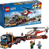 EGO City Heavy Cargo Transport 60183 Toy Truck Building Kit with Trailer, Toy Helicopter and Constru