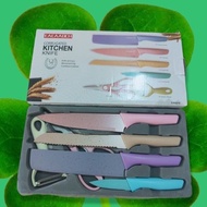 Kitchen Knife Set 6in1 - Pisau Pet 6in1 - Knife Set Stainless