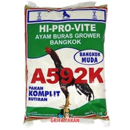 592 K / pakan ayam bangkok muda buras grower a592k pokphand hiprovite