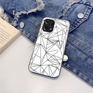 Geometry Color A OPPO F5,OPPO F7,OPPO F9,OPPO F11,OPPO F11 Pro Tempered Glass Case Premium Glass Case