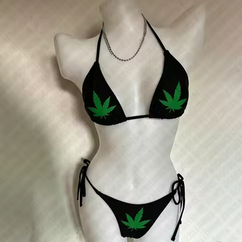 Y2k Two Piece Outfits Woman 2 Piece Set Outfit Beach Suit Lingerie Women's Swimwear Women's Bikinis 
