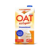 Pureharvest Organic Oat Milk - Unsweetened 1L