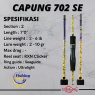 Relix Nusantara Capung 702 SE Gen 2 Spinning Fishing Rod 2-6lb