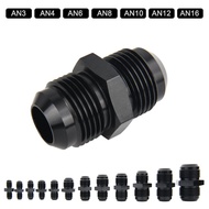 AN3 AN4 AN6 AN8 AN10 AN12 AN16 Male to Male Flare Oil Hose End Connector Union Adaptor Fuel Pipe Coo