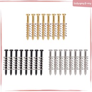 [LzdyqmyfaMY] 8 Set Electric Guitar/Bass Screws Straight Springs Replacement Accs Black