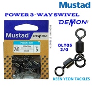 MUSTAD DEMON POWER 3-WAY SWIVEL (DLT05)