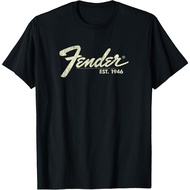 Retro Style 80s 90s Graphic Fender Classic Fender Est. 1946 Short Sleeve T Shirt