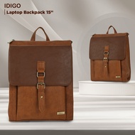 Balo Da Nam Nữ Đựng Laptop Thời Trang Ngăn Trước Khoá Gài IDIGO UBP2 - 6015 Balo Công Sở Cao Cấp
