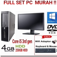 (REFURBISHED )FULL SET PC COMPUTER CORE I5 MURAH DAN BERBALOI
