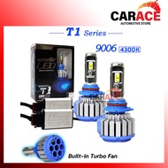 T1 TURBO LED Headlight 9006 | 4300K Car LED Light Colour