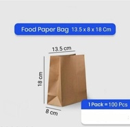 Paperbag / Paper Bag Kantong Kertas Coklat Kentang Ayam KFC Roti Boy
