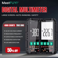MASTFUYI Auto-Ranging Digital Multimeter High Precision 6000 Counts True RMS Tester Capacitance Ohm 