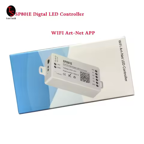 SP801E WiFi Art-Net LED Controller for LED Matrix Panel Module LED Light Strip Via App Control AP Mo
