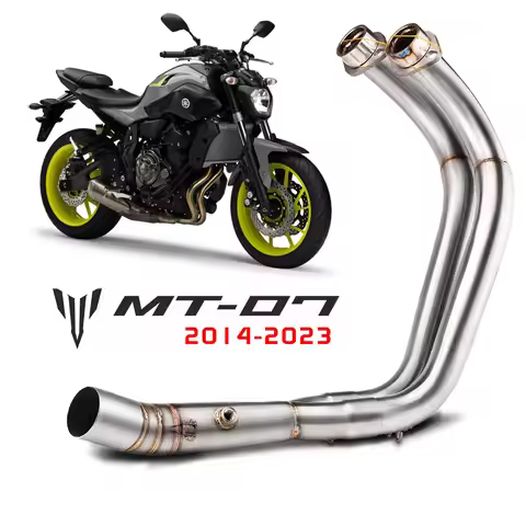 MOTORCYCLE EXHAUST MUFFLER FULL SYSTEM SLIP ON FOR YAMAHA MT07 mt-07 2014-2023 Motorcycle Muffler Ex