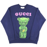 Gucci 泰迪熊純棉衛衣，XS 碼，藏藍色，0228 [二手] GUCCI 男士