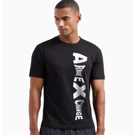 Original ARMANI Men T shirt Solid color printed AX casual cotton round neck Man short-sleeved top Ba
