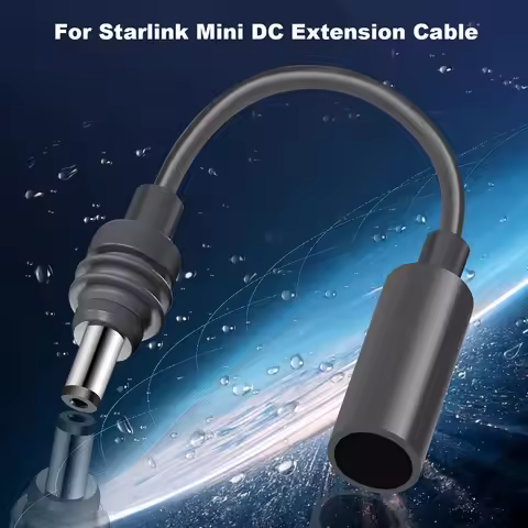 For Starlink Mini DC Male to Female Extension Cable DC5521 for Starlink Mini Power Converter Cables 