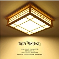 ese Style Ceiling Lamp Bedroom Light Solid Wood Tatami Simple NordicledLiving Room Study Lamp Log Lamps