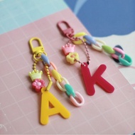 GANTUNGAN Acrylic Letter Bagcharm | Initial Keychain