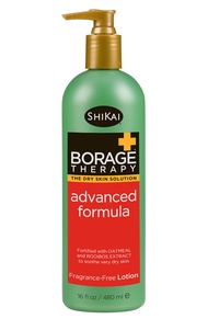 ShiKai Borage Therapy Advanced Formula Body Moisturizer (16 oz) | Fragrance Free | Hydrating Lotion 