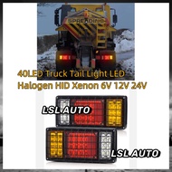 40LED Truck Tail Light LED Halogen HID Xenon 6V 12V 24V 1SET 2PCS lorry truck freight train