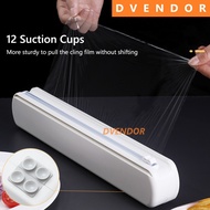 PLASTIC CLING WRAP DISPENSER ALUMUNIUM FOIL BAKING PAPER WRAPPING FOOD FILM CUTTER HOLDER CUTTER