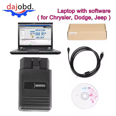 For Chrysler Diagnostic Tool wiTech MicroPod 2 V17.04.27 with Laptop Updates available online at any