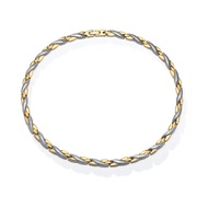 Magnetic Stainless Steel Necklace Women Men Chain Gold-color 49cm Health Energy Therapy Arthritis