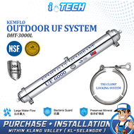 [FREE INSTALL] KEMFLO Stainless Steel Slim Outdoor Water Filter UF Membrane - Whole House Water Filt