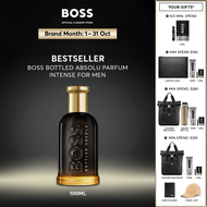 BOSS Bottled Absolu Parfum Intense for Men 100ml - Leather Patchouli Cedarwood - Woody Leathery Perf
