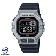 Casio WS-1400 WS1400H-1B WS-1400H-1B Dual Time Digital Black Resin Band Men Watch