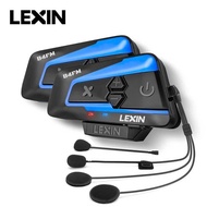 Lexin B4FM-X Bluetooth5.0 Motorcycle Helmet Intercom Headsets Type-C,10 Riders Wireless Communicatio