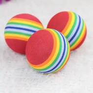 Rainbow Ball - Mainan Bola Kucing Kitten Dog Toys Bola Anjing Puppy