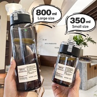 Leak-Proof Water Bottle for Students and Kids, Transparent Plastic, 350ml-800ml-550ml Water Bottle K