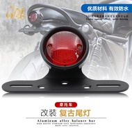 Shmoto Motorcycle Tail Light Retro Modified Tail Light Harley Motorcycle Modified Metal Tail Light B