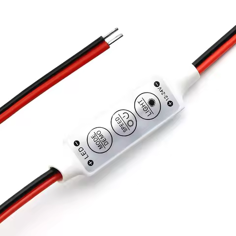 Dimmer 12V-24V LED 1pcs Mini 12V-24V LED Light Dimming 3 Keys Single Color Led Controller Brightness
