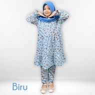 CF Kids Setelan Anak Perempuan Bunga Azalia Set Hijab