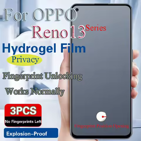 Reno13Pro Privacy Screen Protector For OPPO Reno13 Pro Hydrogel Film Reno 13Pro Anti-Peeping Soft Fi