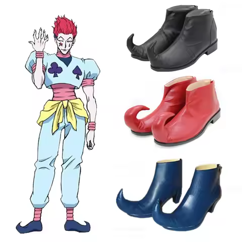 Anime Buddy the Elf Hyskoa Hisoka Cosplay Shoes Boots Custom-Made Halloween Party Costume Props Acce