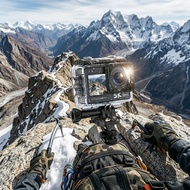Waterproof 5K Action Camera with Dual Touch Screen, EIS Anti-Shake, WiFi Remote, Ideal for Outdoor S
