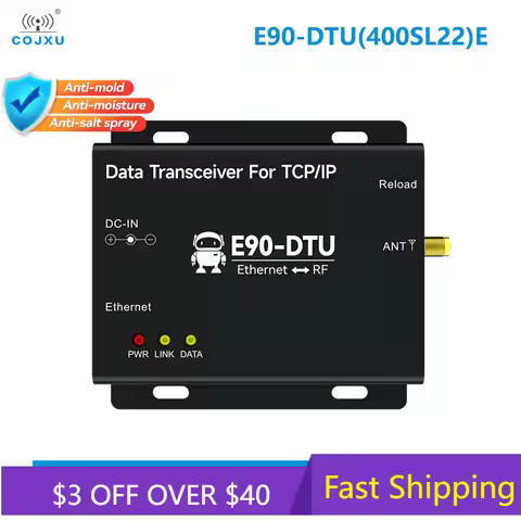 LoRa Wireless Data Transmission Gateway 230/433/868/915Mhz Ethernet Gateway 22/30dBm COJXU E90-DTU S