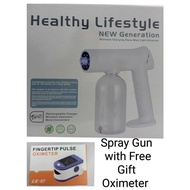 T11 WITH FREE GIFT OXIMETER Wireless Blue Light Atomization Nano Steam Spray Gun Disinfection sprayer Hair sprayer