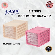 [READY STOCK] Felton 5 Tiers A4 Document Drawer/Cabinet - FDD8575