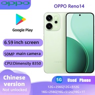 OPPO Reno 14 Used Phone MediaTek Dimensity 8350 6000mAh Battery 5GSmartphone Original screen Origina