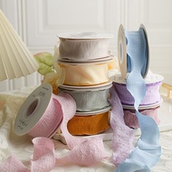 /* Lace Pleated Ribbon Ruffled Fishtail Yarn Ribbon Ribbon Flower Art Packaging Linen Ribbon Lace Ri