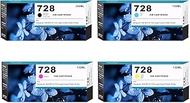 ROYOE 728XL 728 Ink Cartridges F9J68A F9K17A F9K16A F9K15A Replacement for DesignJet T830 MFP T730 L