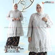 Setelan kebaya tunik ningrum jumbo - kebaya modern - outfit kekinian - motif cantik dan elegan - keb