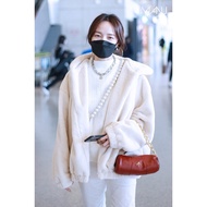 Genuine Manu Atelier mini Cylinder Arrow Cylinder Bag Cowhide Shoulder Chain Crossbody Female Bag