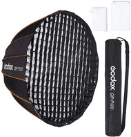 GODOX QR-P120 47.1 Inch/120CM Parabolic Softbox Bowens Mount, Quick Release Parabolic Softbox, with